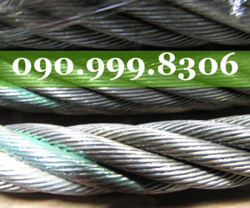 Cáp thép mạ kẽm 6x37+FC Trung Quốc